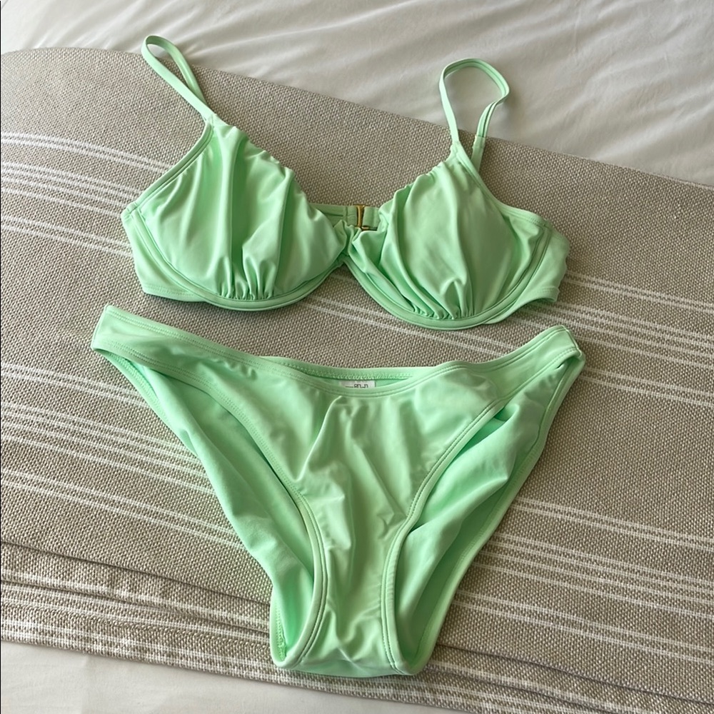 Wild Fable Light Green Swimwear